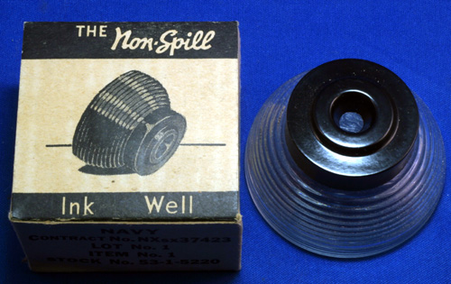 NAVY INKWELL, NEW OLD STOCK